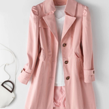 Manteau Trench pour Femme - Manteau Classique Mi-long avec Boutons | Beau