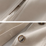 Manteau Trench pour Femme - Manteau Classique Mi-long avec Boutons | Beau
