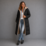 Amelia Laurent | Manteau long matelassé à capuche pour femme