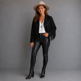 Bianca Rossi | Veste à franges en cuir pour femme