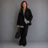 Élise Dubois | Manteau court élégant en laine pour femme