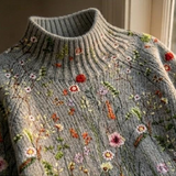 Maurine™ | Pull en tricot à motif floral vintage