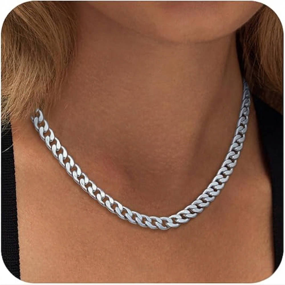 Collier à maillons cubains épais | Doré