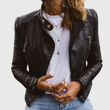 Sophie Laurent | Veste en cuir classique pour femme
