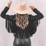 Bianca Rossi | Veste à franges en cuir pour femme