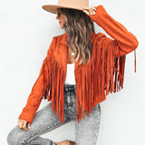 Bianca Rossi | Veste à franges en cuir pour femme