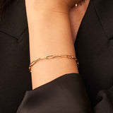 Bracelet maillons Venise | Or blanc