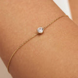 Bracelet en moissanite Cléa | Or