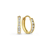 Parure de boucles d'oreilles Dara Brillane Stone | Doré