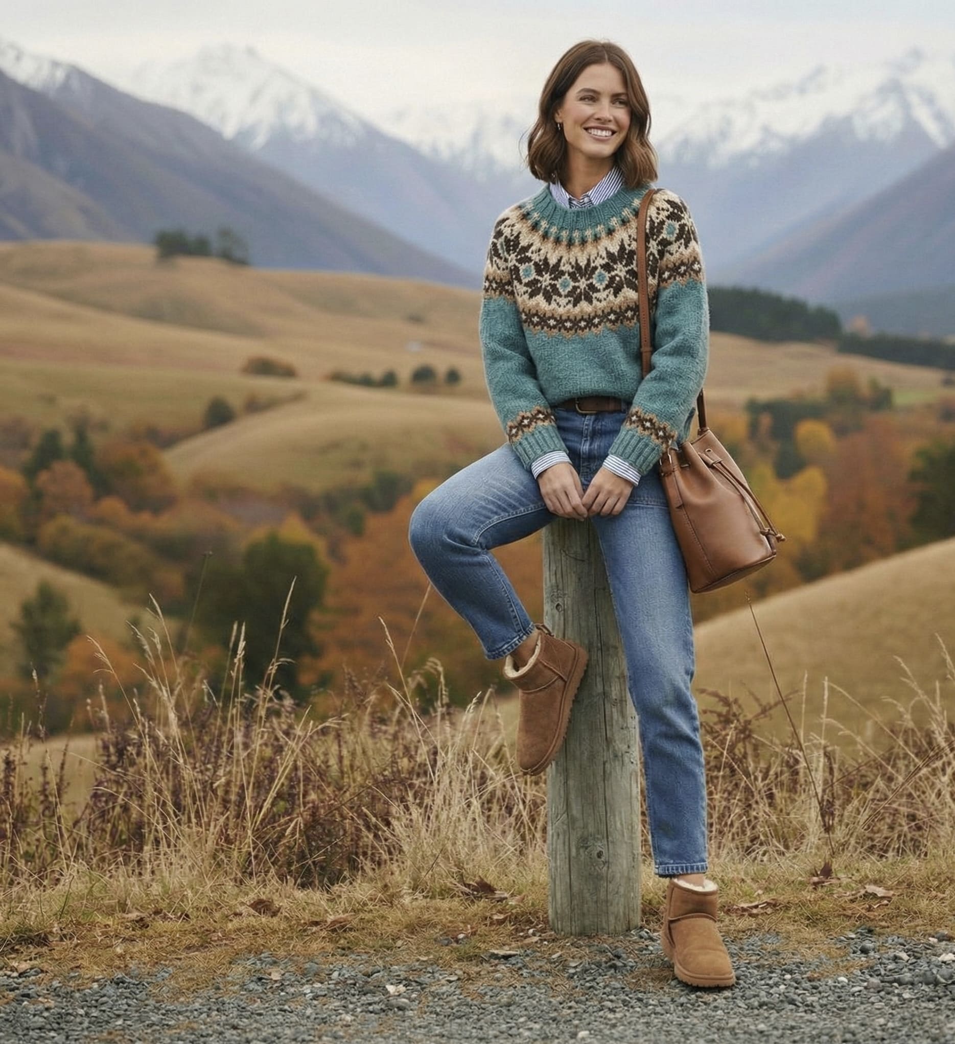 Amanda | Pull en maille vintage chic