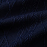 Polo en maille jacquard à motif géométrique contrastant et pantalon fuselé coupe ajustée