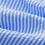 Chemise boutonnée en seersucker rayé