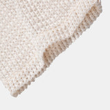 Polo à col en V en crochet coupe décontractée et short 5" texturé froissé à cordon de serrage