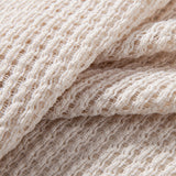 Polo à col en V en crochet coupe décontractée et short 5" texturé froissé à cordon de serrage