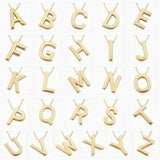 Collier initial lettre d'amour | Or blanc
