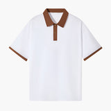 Enzo Laurent | Polo à col contrastant alliant élégance et décontraction moderne pour homme