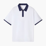 Enzo Laurent | Polo à col contrastant alliant élégance et décontraction moderne pour homme