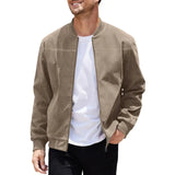 Luca Bianchi | Veste bomber pour homme toucher suédine premium