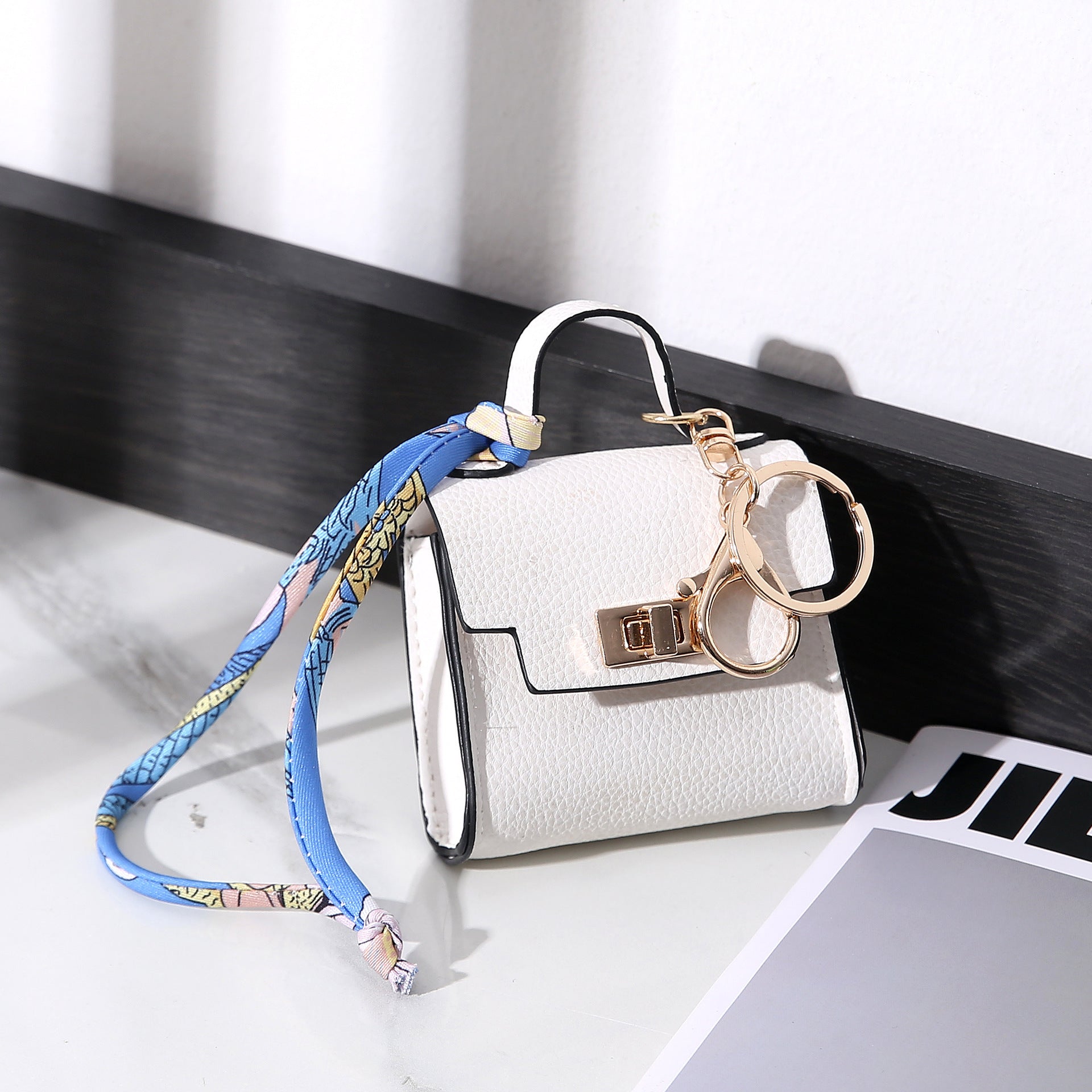 Porte-clés charm mini sac de luxe