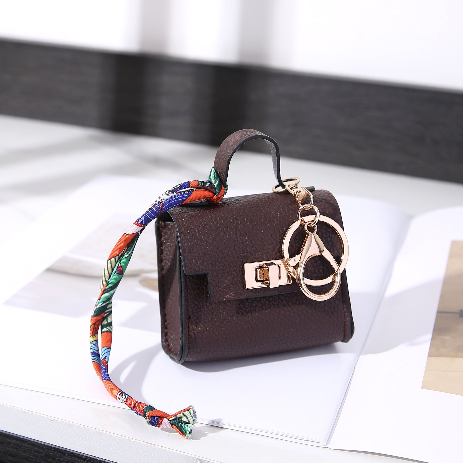 Porte-clés charm mini sac de luxe