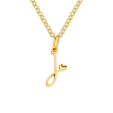 Collier initiale cœur | Or