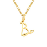 Collier initiale cœur | Or