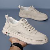 Baskets en cuir véritable Lucetti