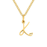 Collier initiale cœur | Or