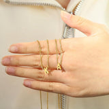 Collier lettre d'amour initiale | Or