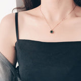 Collier Cadran Émeraude | Or