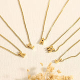 Collier lettre d'amour initiale | Or