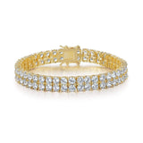 Bracelet tennis double rang | Or