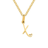 Collier initiale cœur | Or