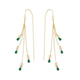 Boucles d'oreilles Calista Moreau à pompons | Or