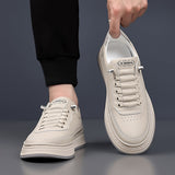 Baskets en cuir véritable Lucetti