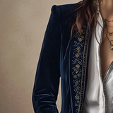 Elise™ | Blazer Velours Élégant — Édition Finale