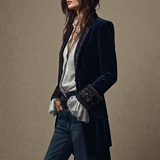 Elise™ | Blazer Velours Élégant — Édition Finale