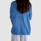 Haut à col en V en tricot Camille™