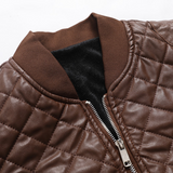 Luca Moretti | Veste en cuir matelassé pour homme