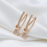 Boucles d'oreilles en cristal Radiant Layers | Doré