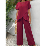 Ensemble deux pièces souple et élégant Lorrina™
