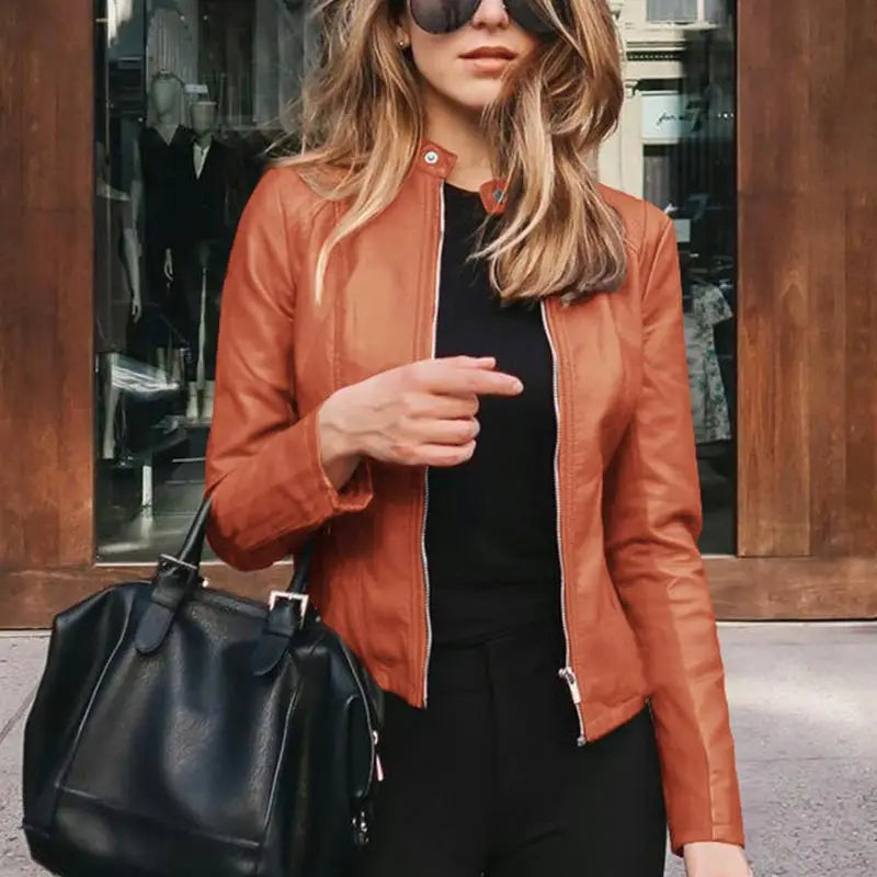 Valentina Moreau | Veste aspect cuir sur mesure pour femme