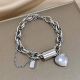 Bracelet épais Cœur | Doré
