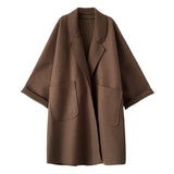 Élodie Marchand | Manteau long en mélange de laine pour femme