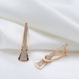 Boucles d'oreilles en cristal Radiant Layers | Doré