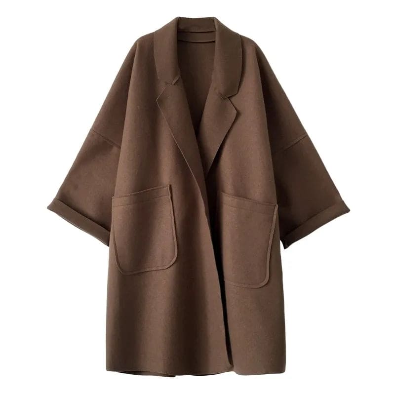 Élodie Marchand | Manteau long en mélange de laine pour femme