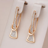 Boucles d'oreilles en cristal Radiant Layers | Doré
