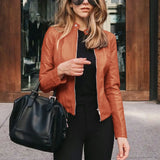 Valentina Moreau | Veste aspect cuir sur mesure pour femme