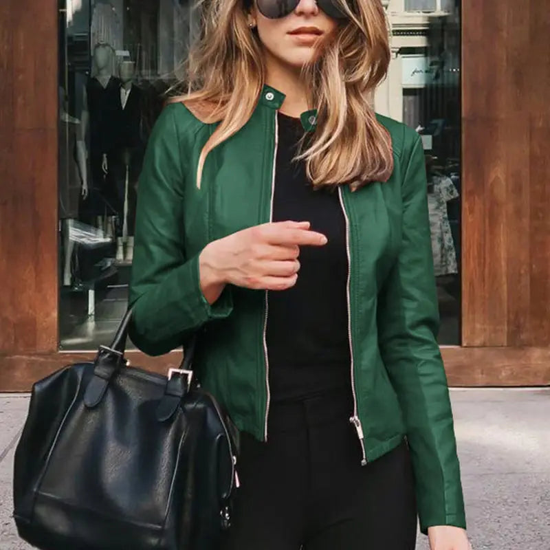 Valentina Moreau | Veste aspect cuir sur mesure pour femme