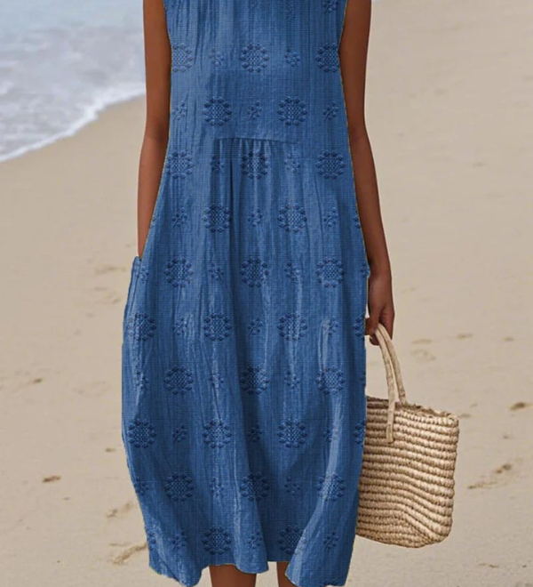 Robe midi à motifs Sara™